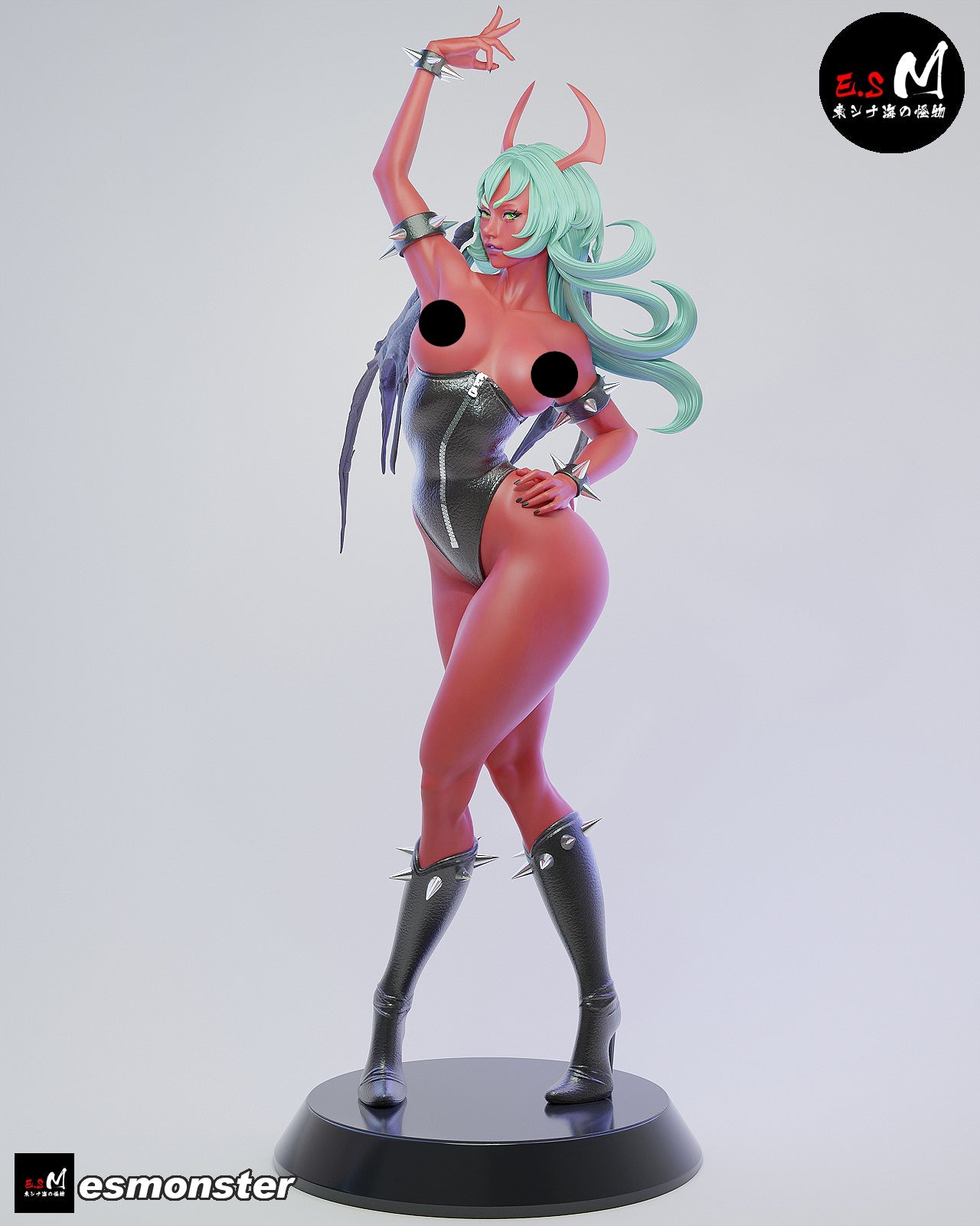 Demonic Sisters Bunny Adult Pinup 3D Resin Model