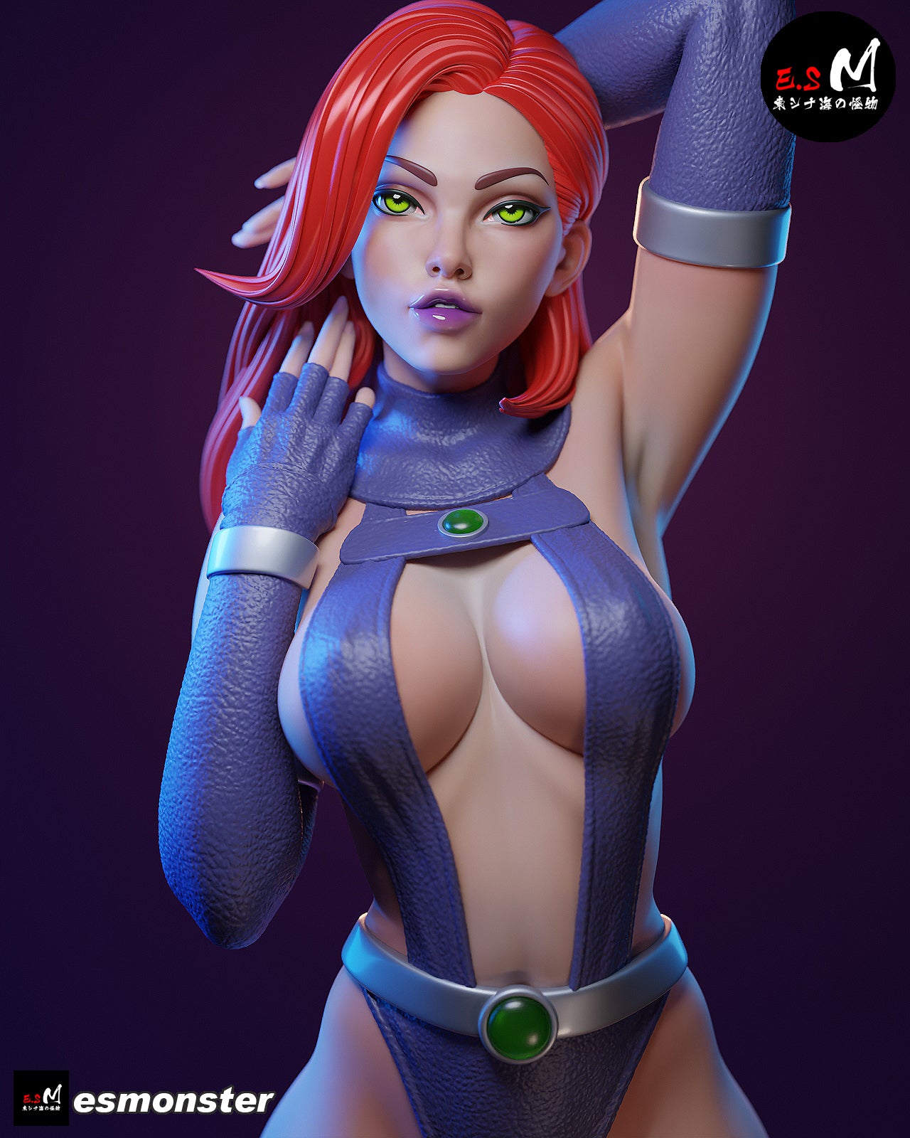 Alien Hero Adult Pinup 3D Resin Model