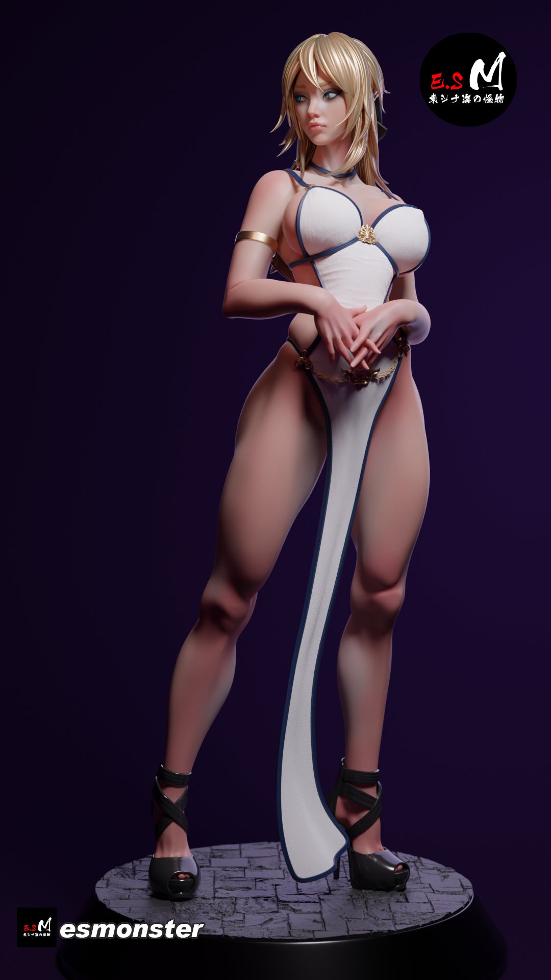 Sword Maiden Adult Pinup 3D ABS Resin Model