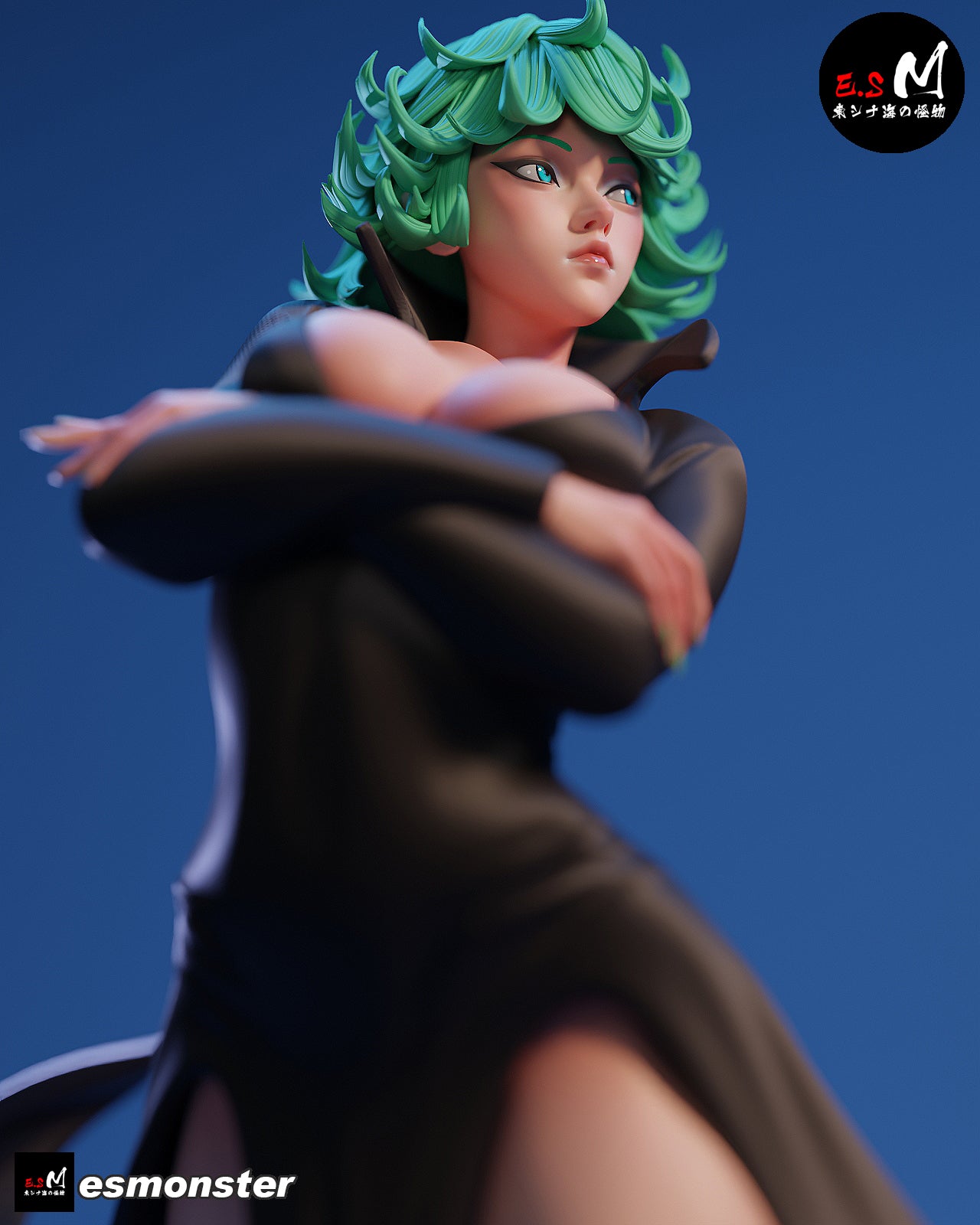 Emerald Eyed Girl Adult Pinup 3D Resin Model