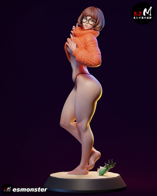 Nerdy Girl Beachwear Adult Pinup 3D Resin Model