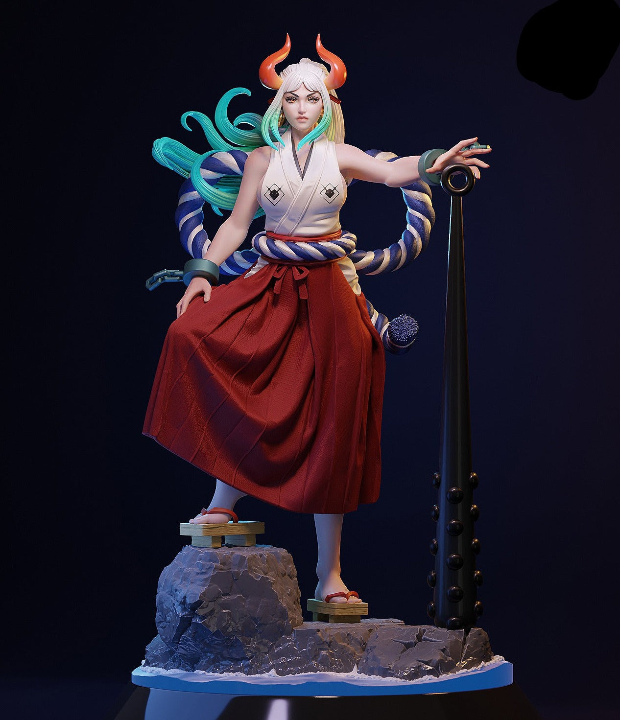 Oni Princess Pinup 3D Resin Model