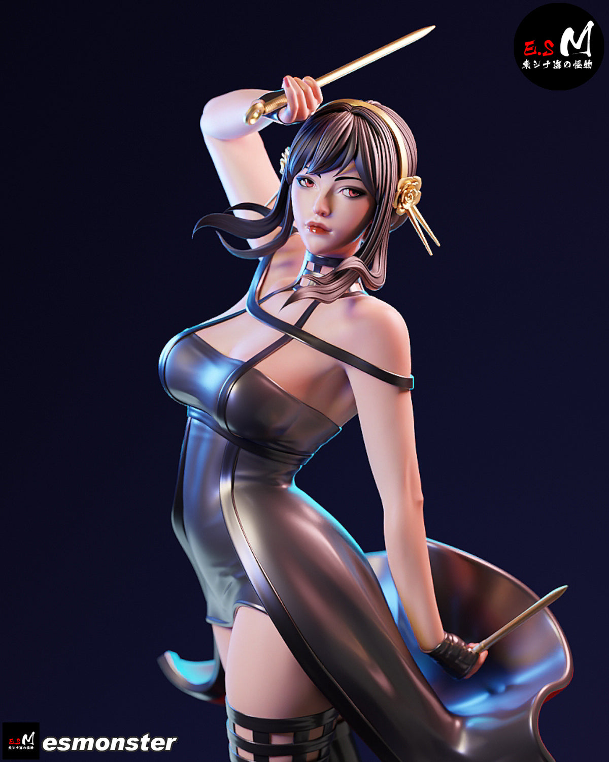 Clerk Assassin Adult Pinup 3D ABS Resin Model