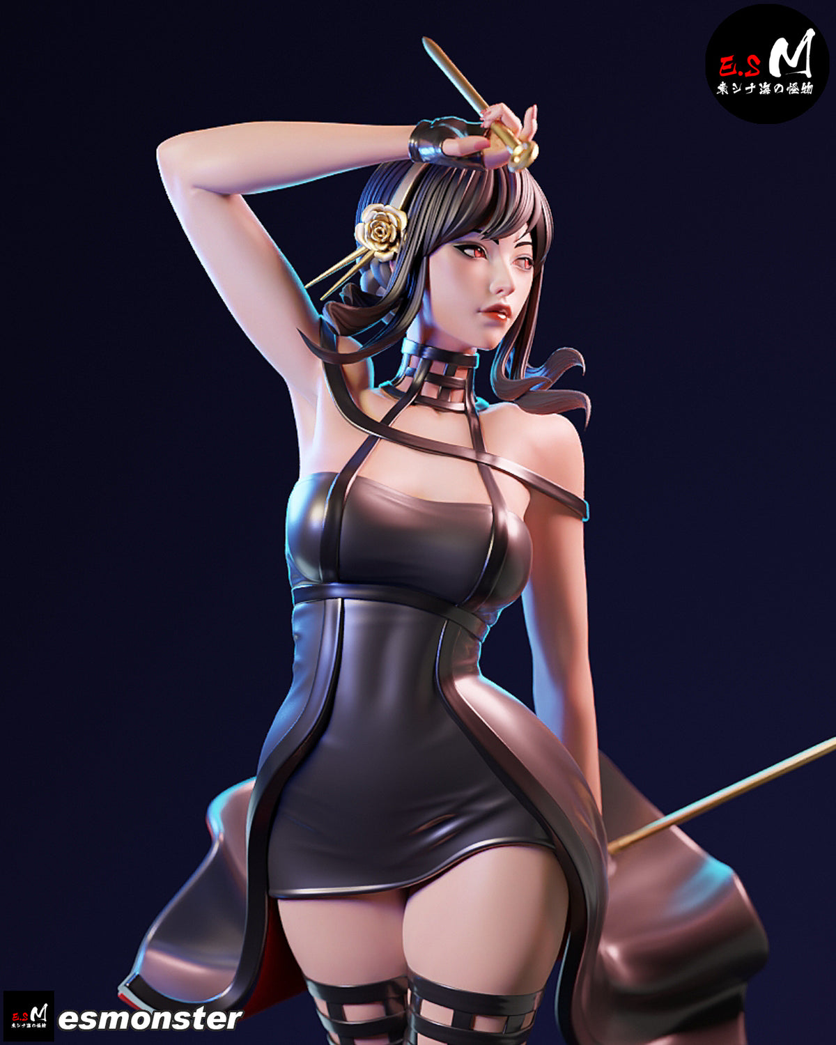 Clerk Assassin Adult Pinup 3D ABS Resin Model