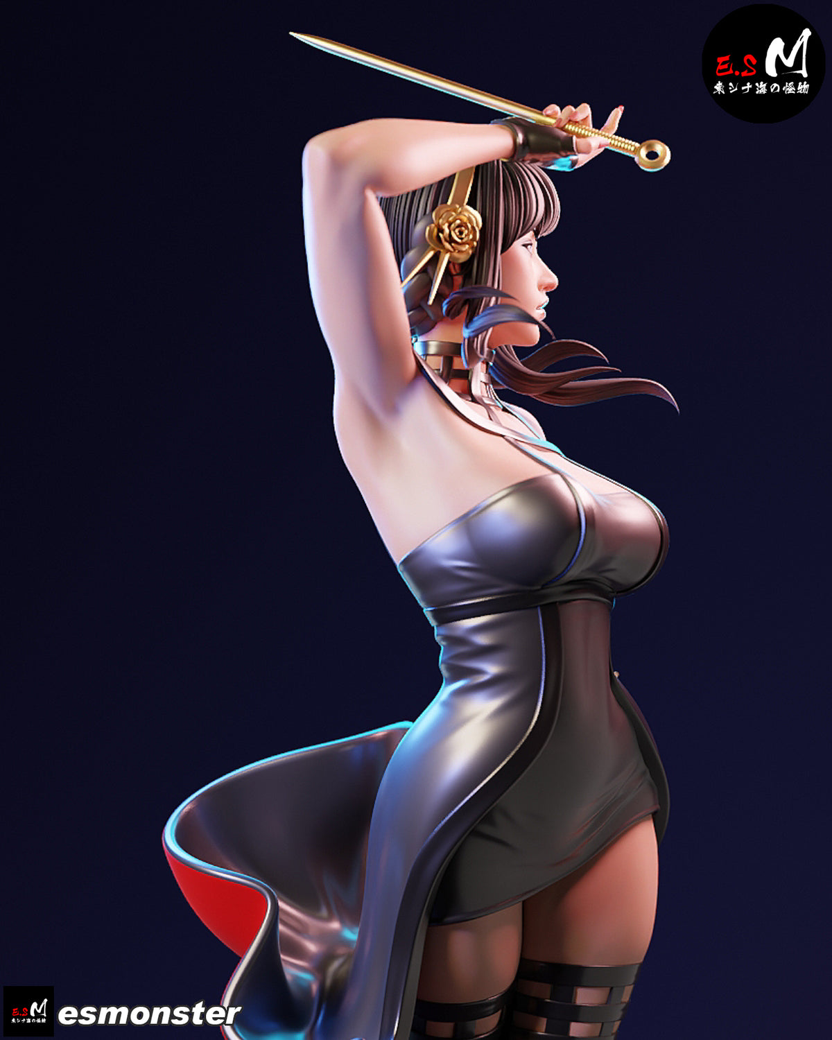 Clerk Assassin Adult Pinup 3D ABS Resin Model