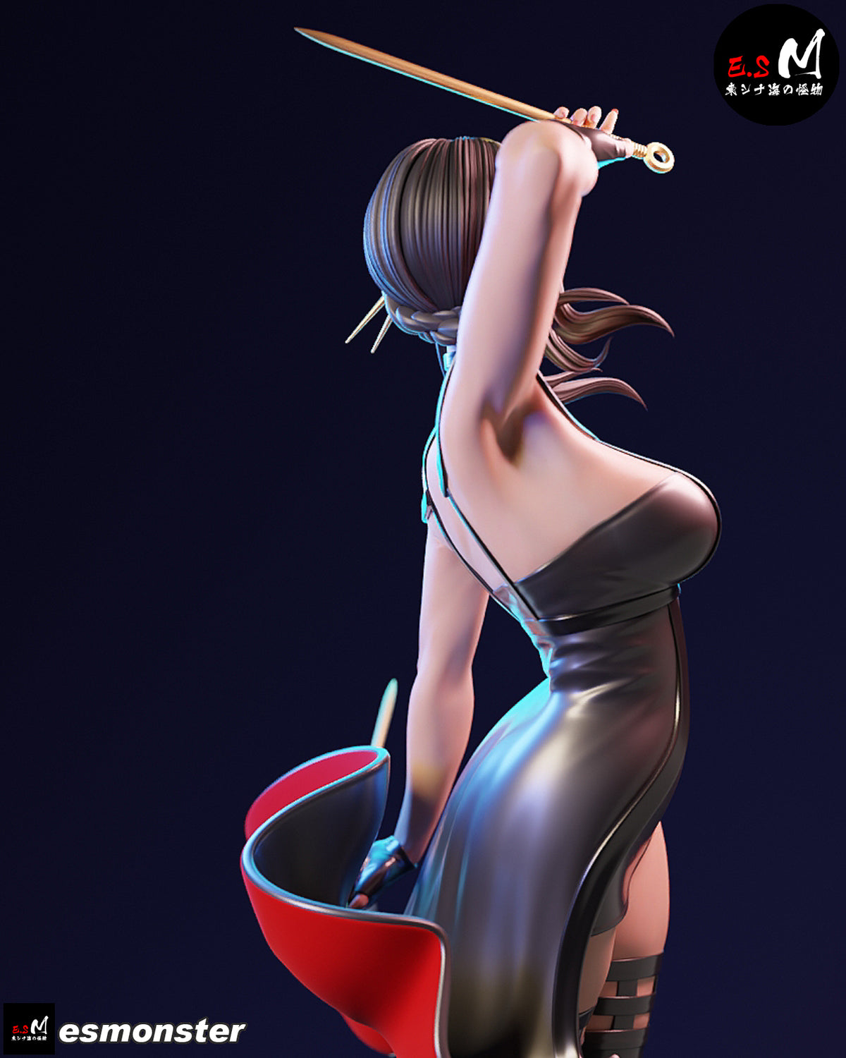 Clerk Assassin Adult Pinup 3D ABS Resin Model