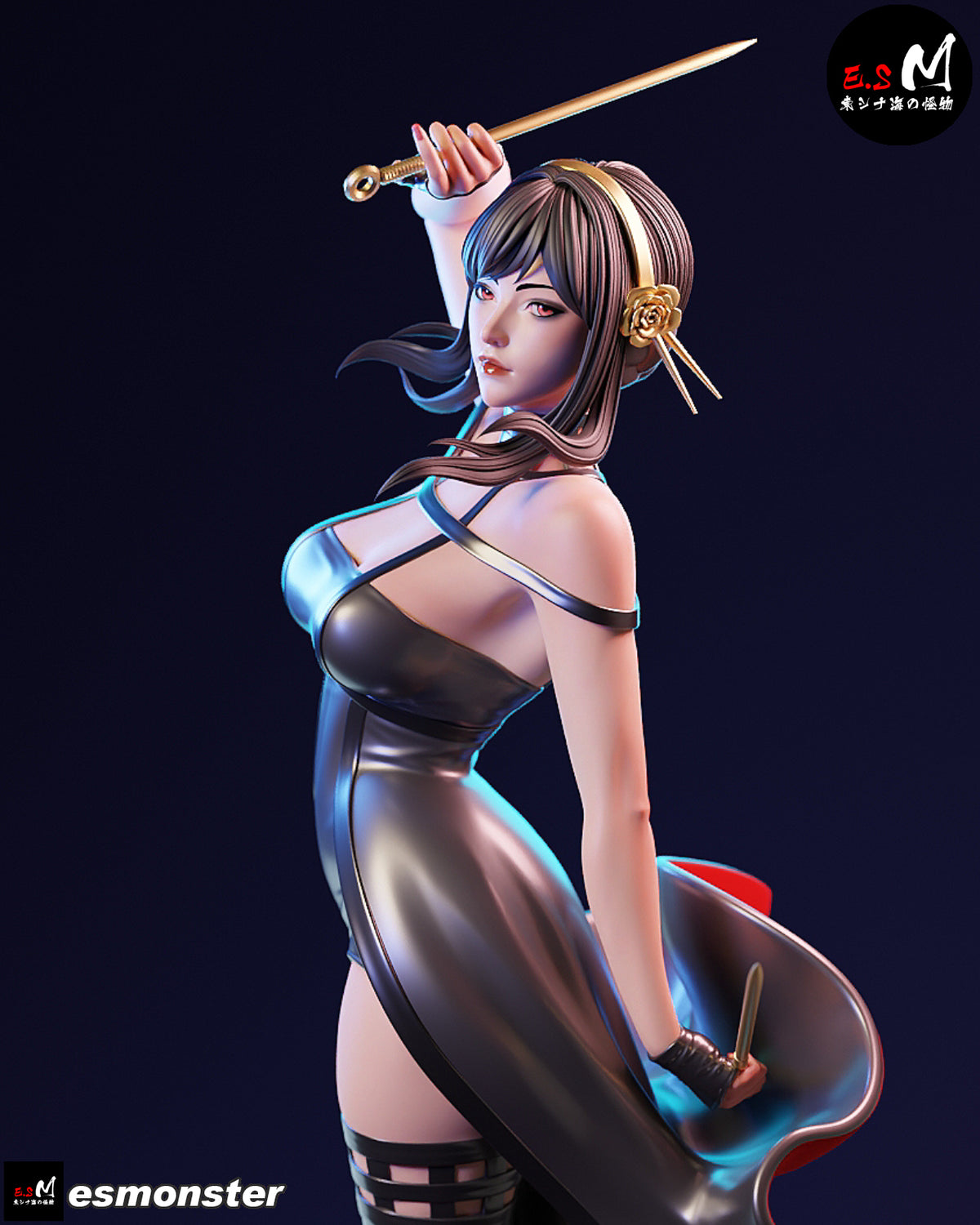 Clerk Assassin Adult Pinup 3D ABS Resin Model