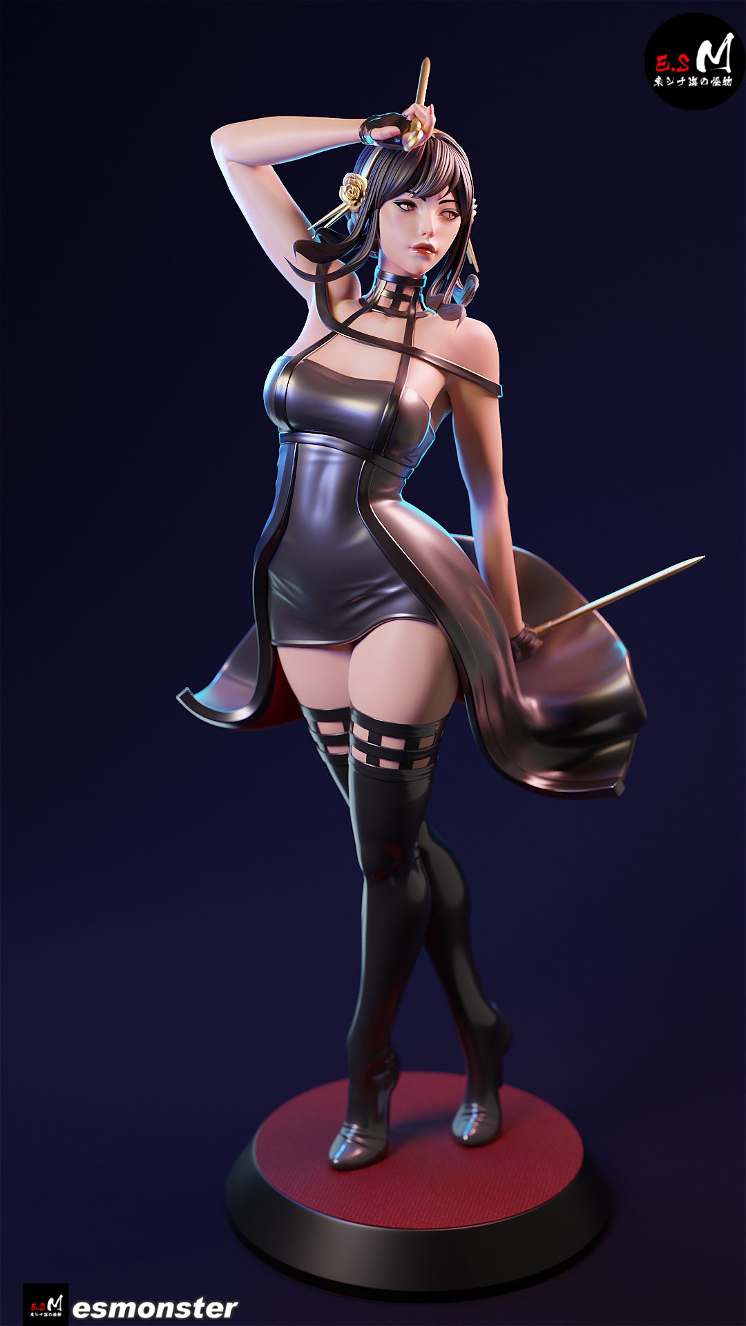 Clerk Assassin Adult Pinup 3D ABS Resin Model