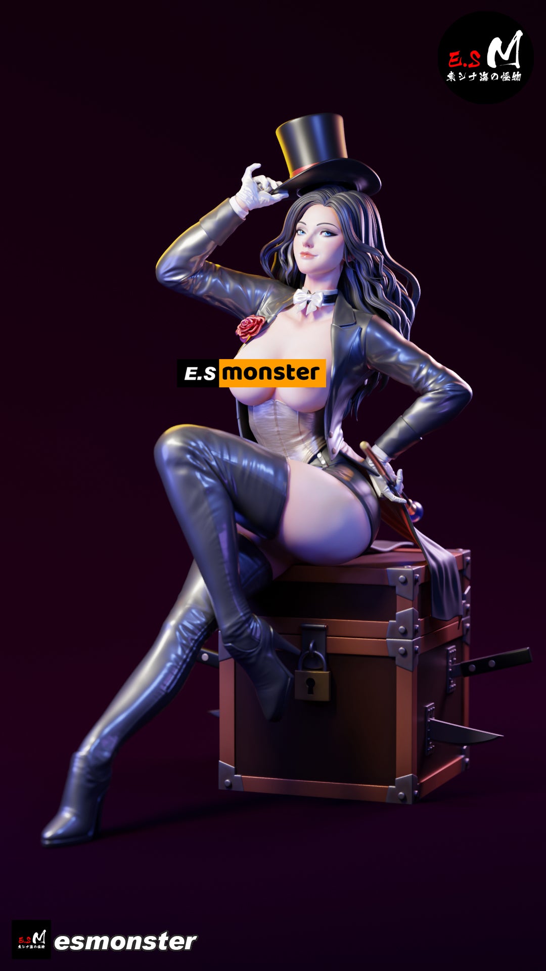Theatre Dancer Adult Pinup 3D Resin Model