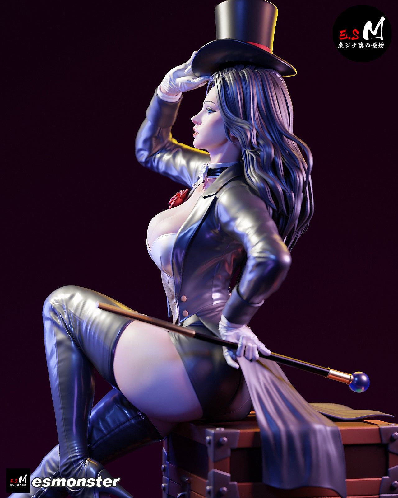 Theatre Dancer Adult Pinup 3D Resin Model