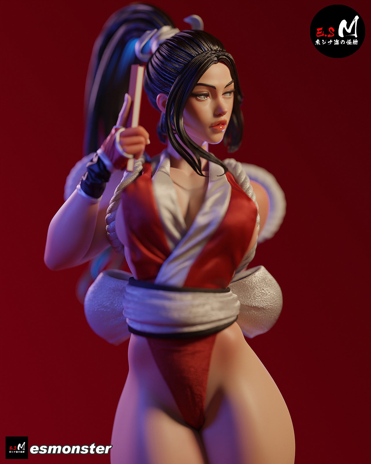 Ring Fighter Pinup 3D Resin Model