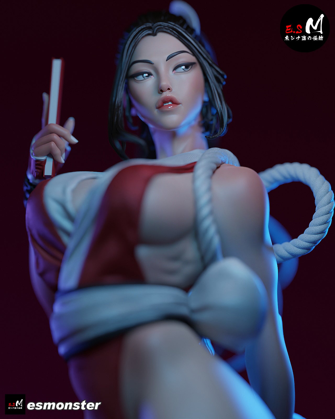 Ring Fighter Pinup 3D Resin Model