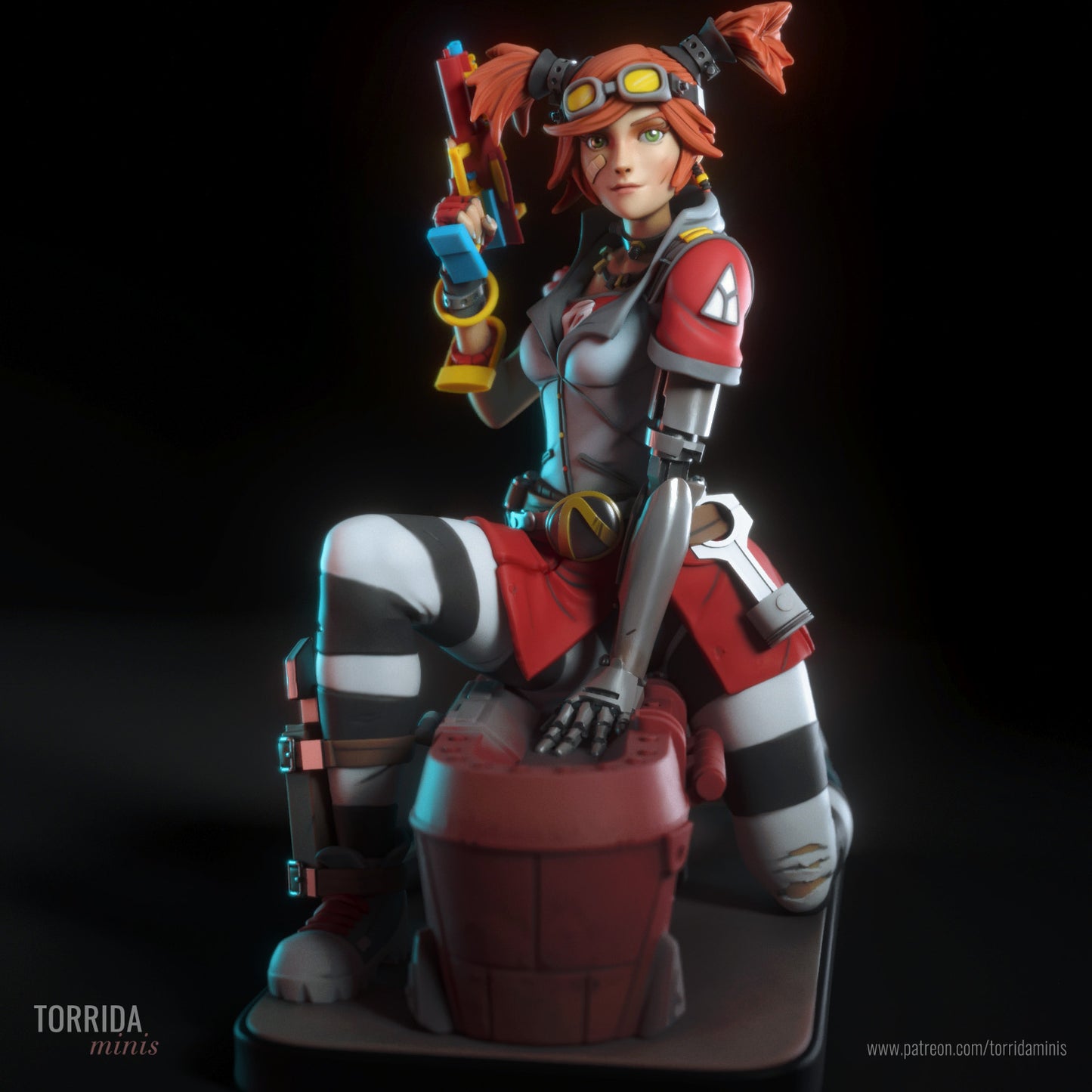 Mech Tinkerer Pinup 3d Resin Model