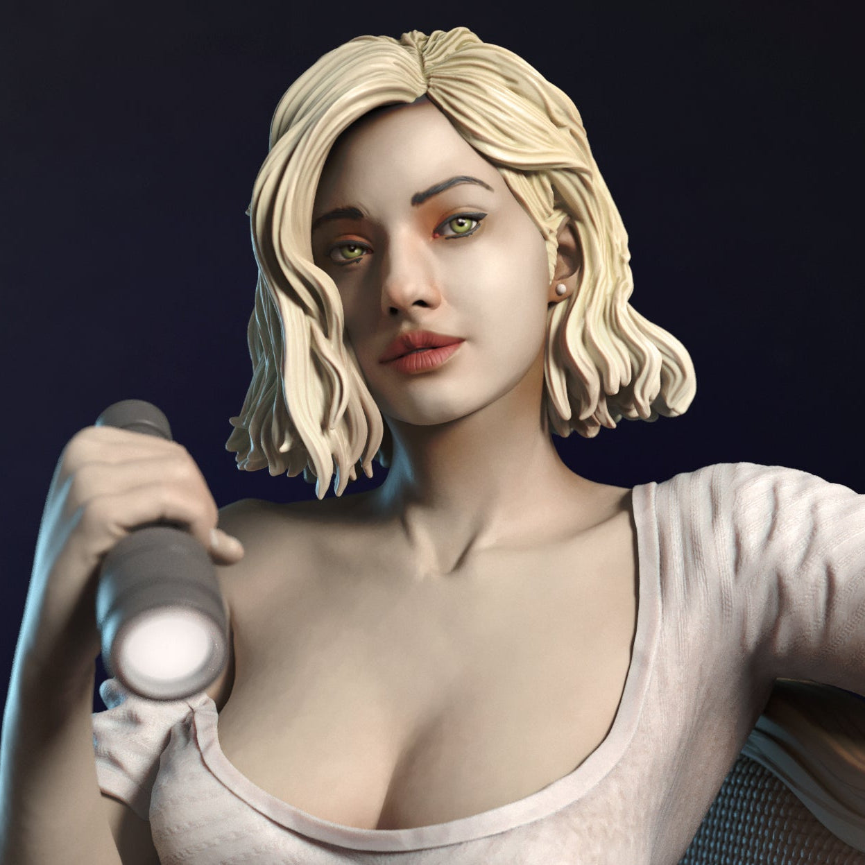 Investigating Girl Pinup Adult 3D Resin Figurine Model Kit