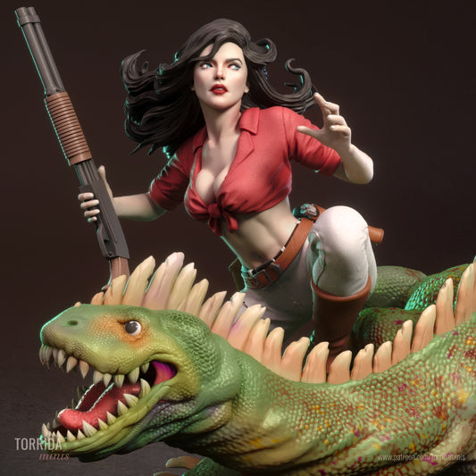 Diplomat Explorer Pinup Adult 3D Resin Figurine Model Kit