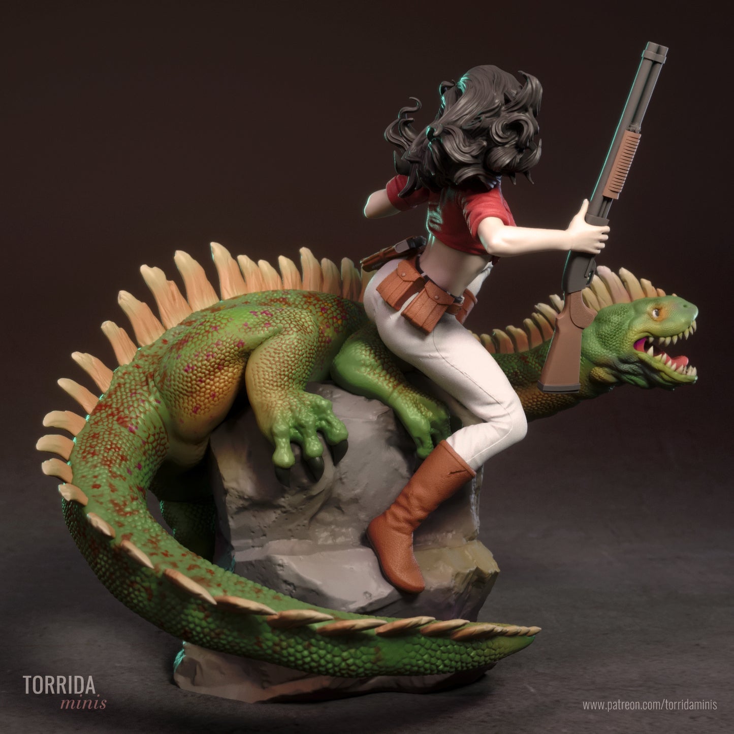 Diplomat Explorer Pinup Adult 3D Resin Figurine Model Kit