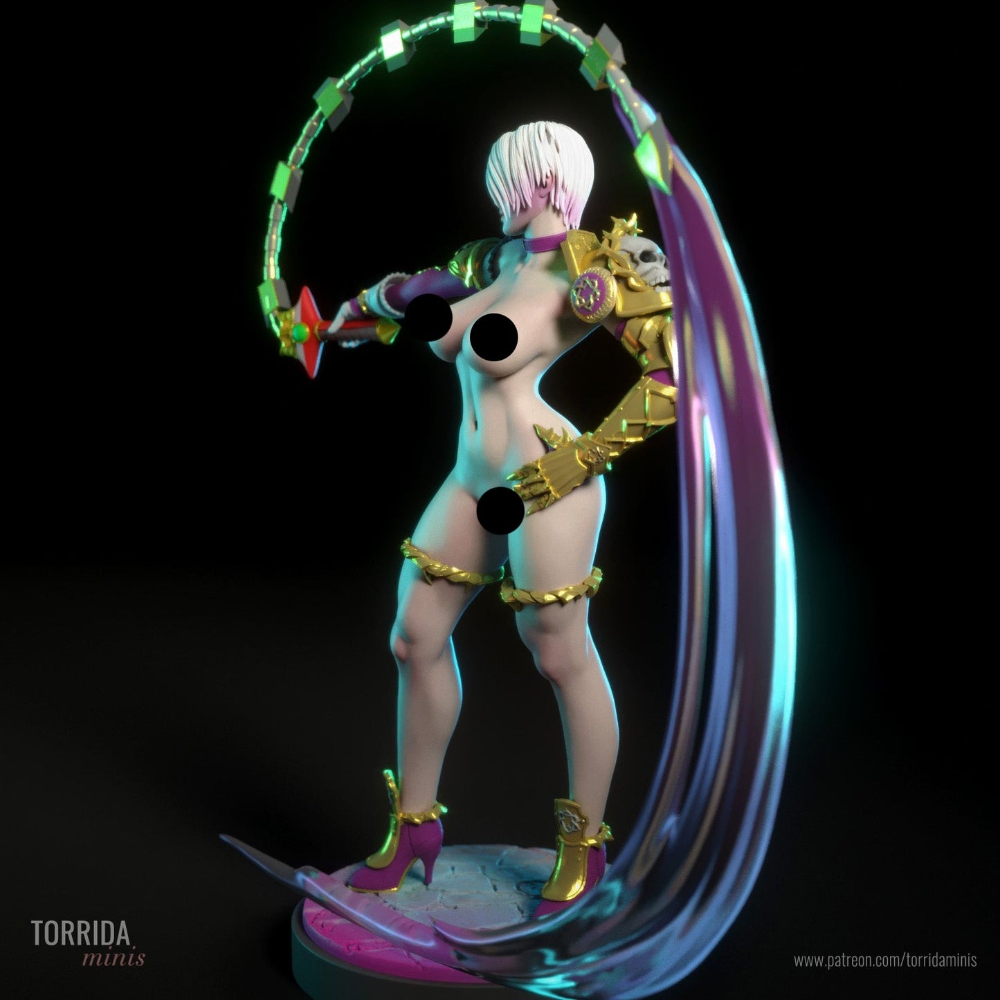 Kinky Fighter Adult 3D Resin Figurine Model Kit