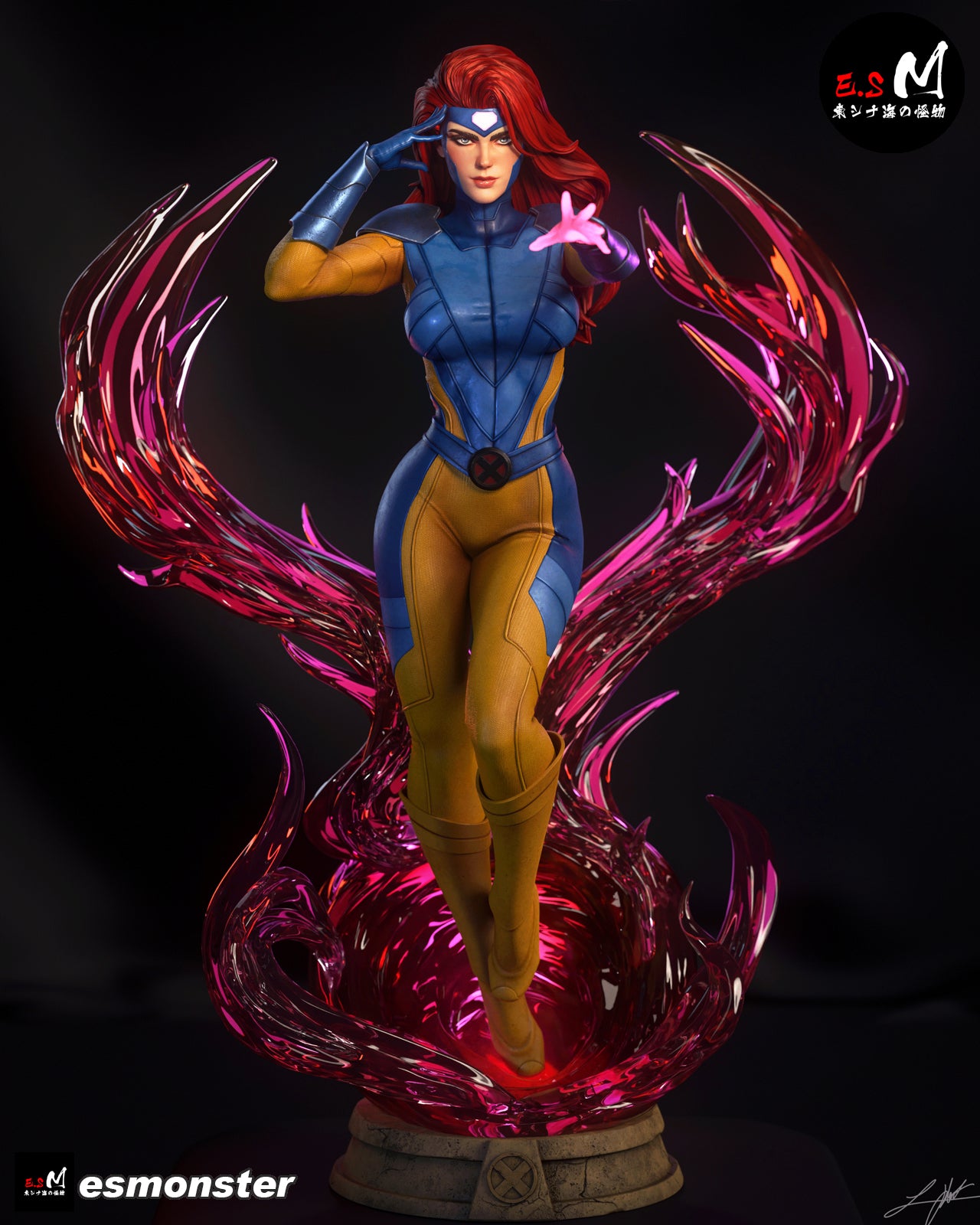 Telepathic Hero Adult Pinup 3D Resin Model