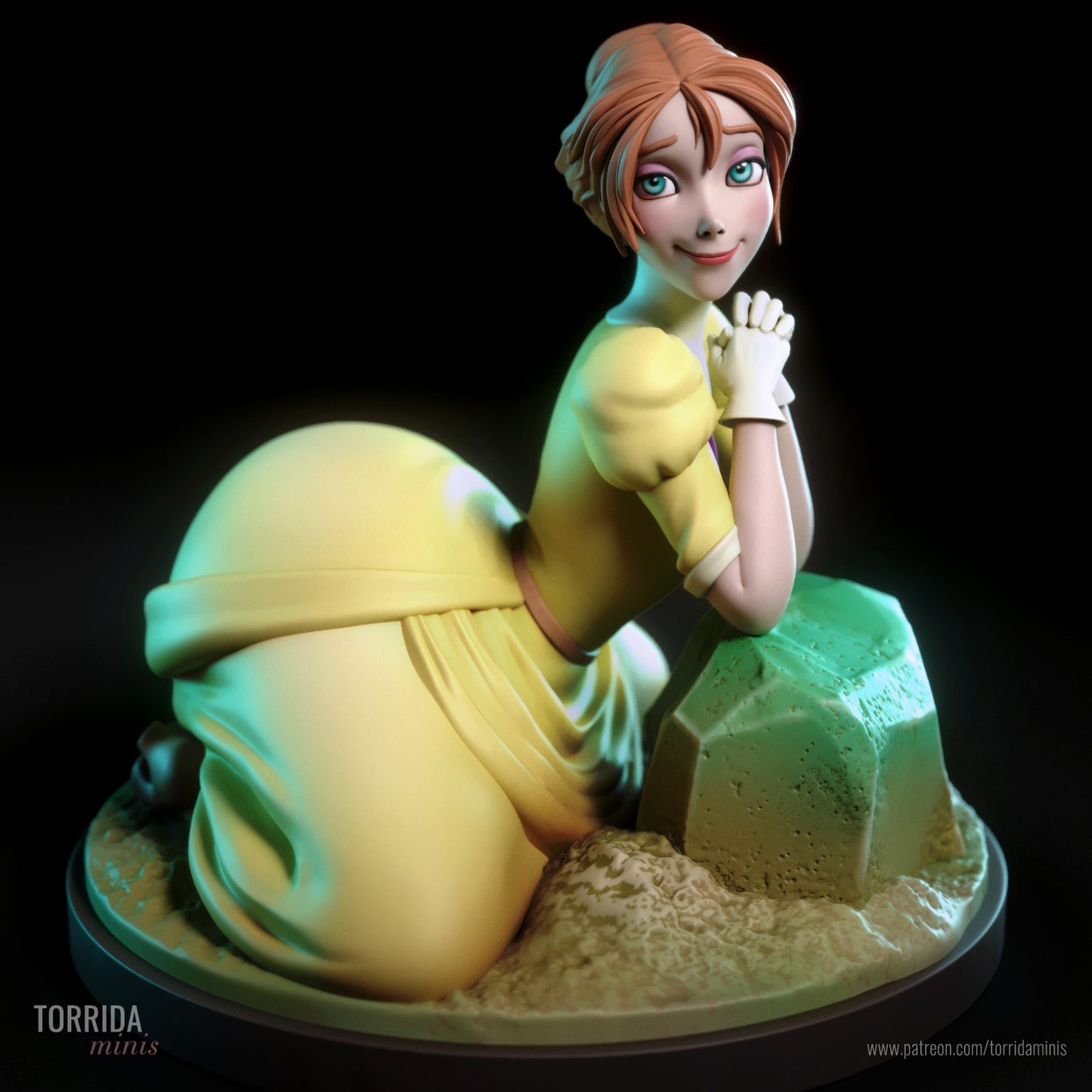 Researcher Adult Pinup 3d Resin Model Kit