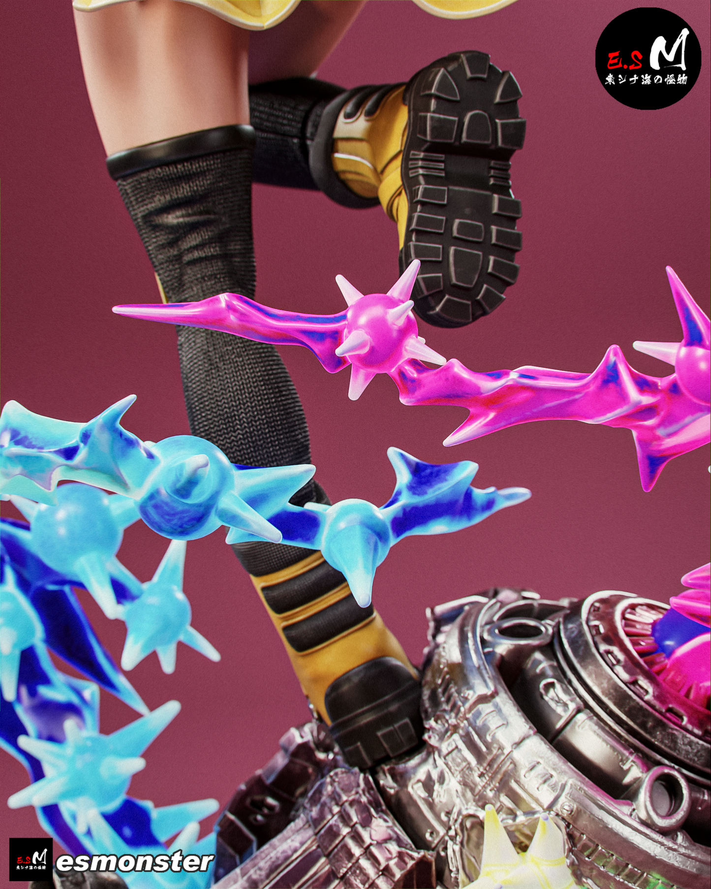 Dancing Fighter Girl Adult Pinup 3D Resin Model