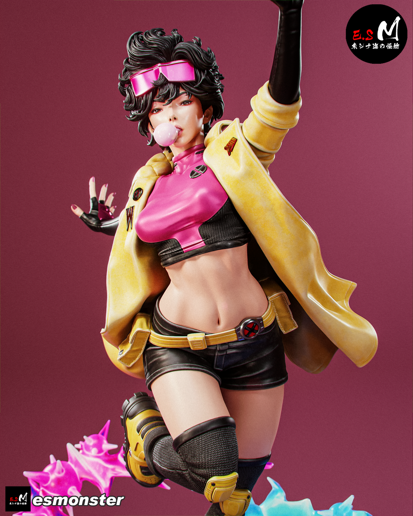 Dancing Fighter Girl Adult Pinup 3D Resin Model