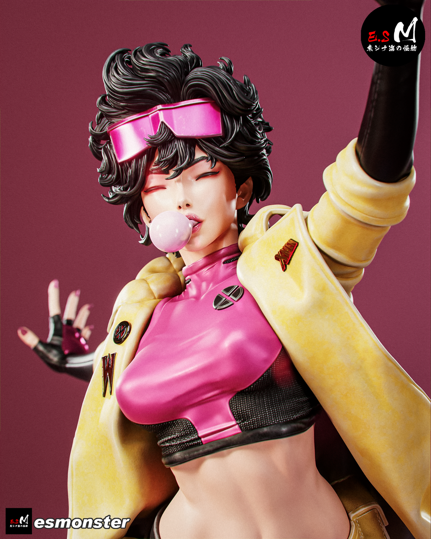 Dancing Fighter Girl Adult Pinup 3D Resin Model