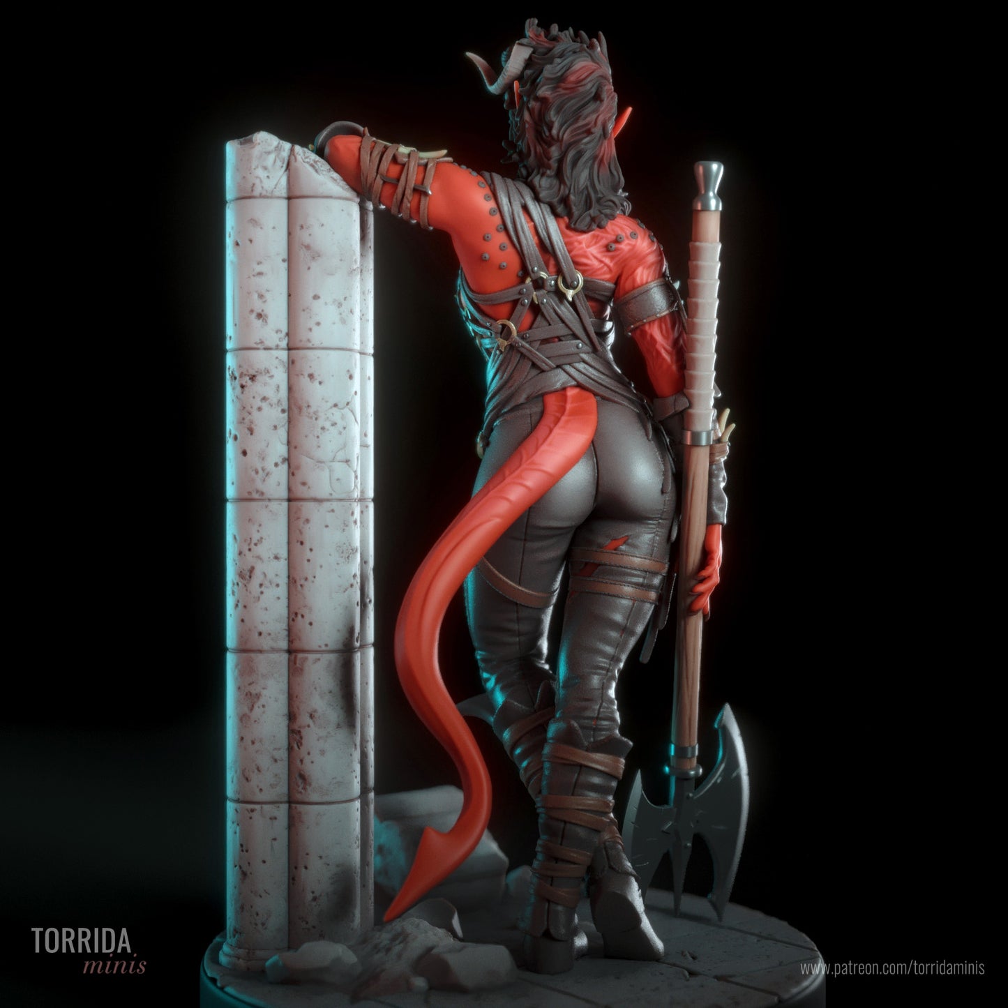 Devil Warrior Adult 3D Resin Figurine Model Kit