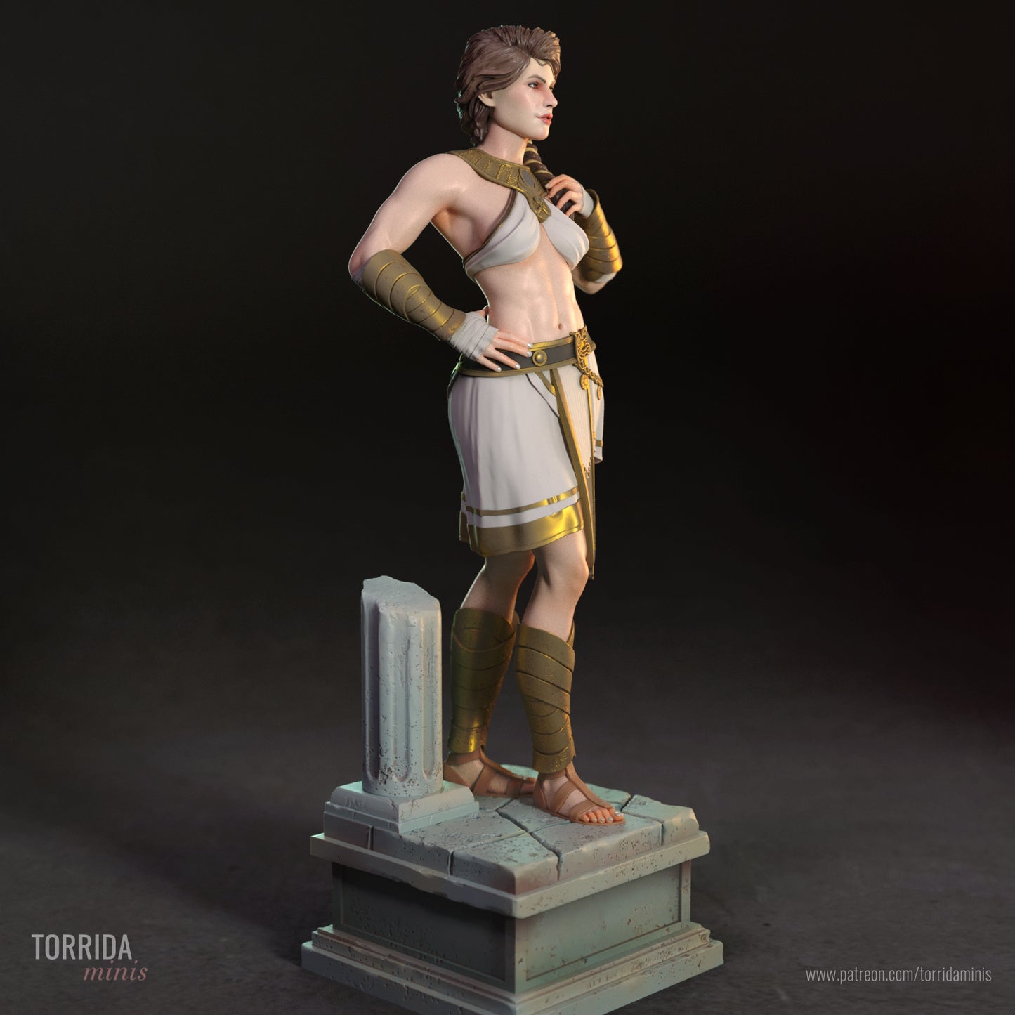 Roman Warrior Pinup Adult 3D Resin Figurine Model Kit