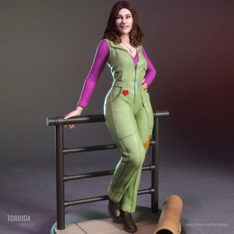 Cute Mechanic Adult 3D Resin Figurine Model Kit