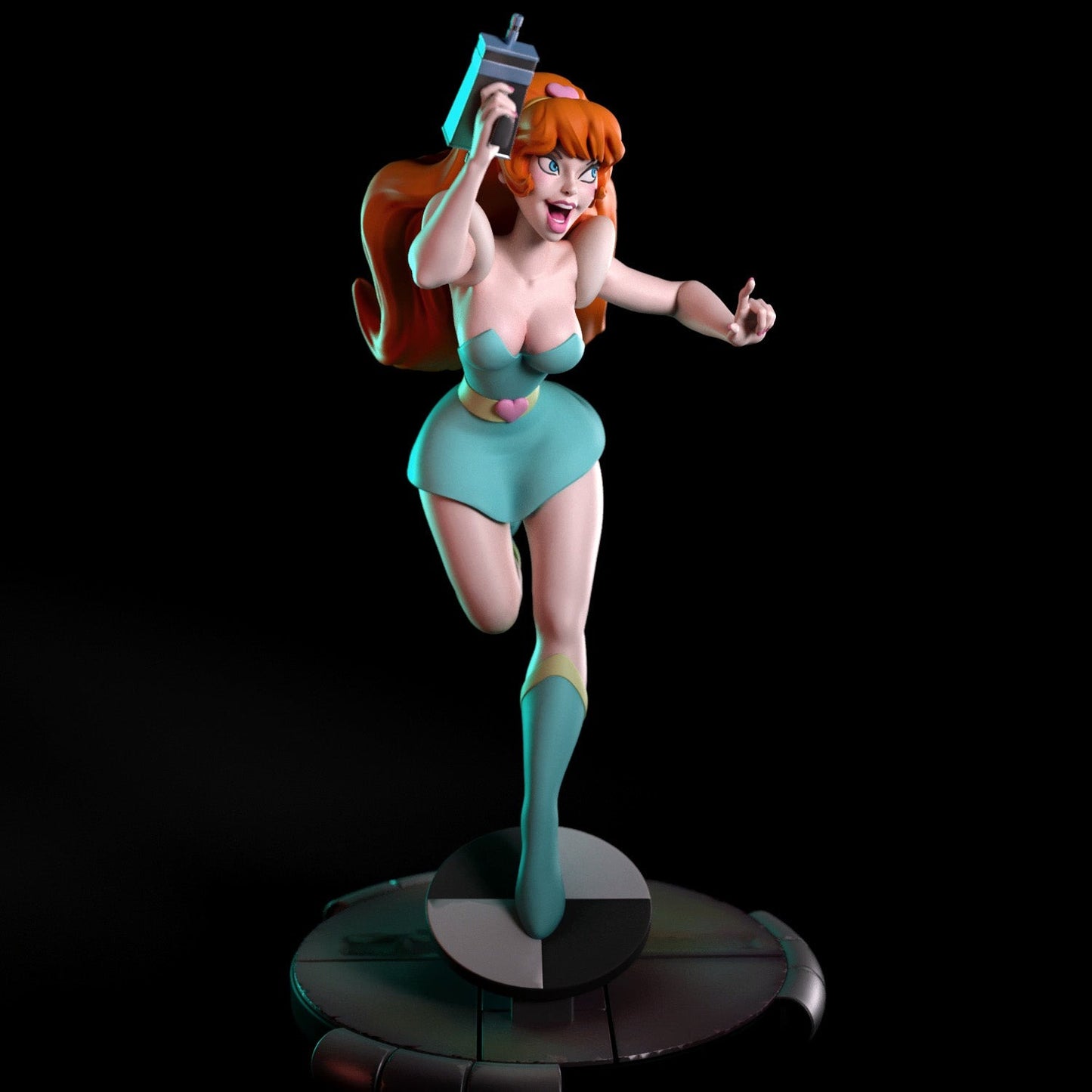 Space Cadet Adult Pinup 3D Resin Figurine Model