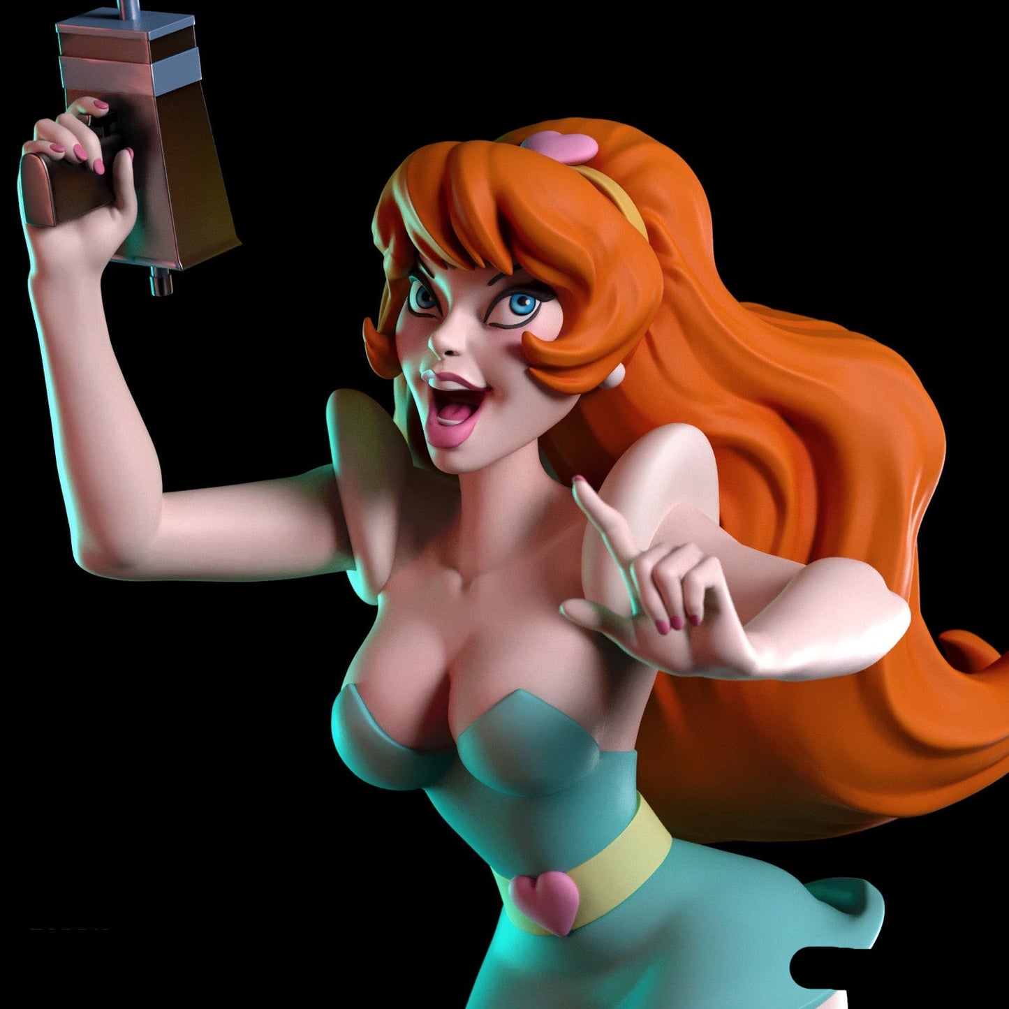 Space Cadet Adult Pinup 3D Resin Figurine Model