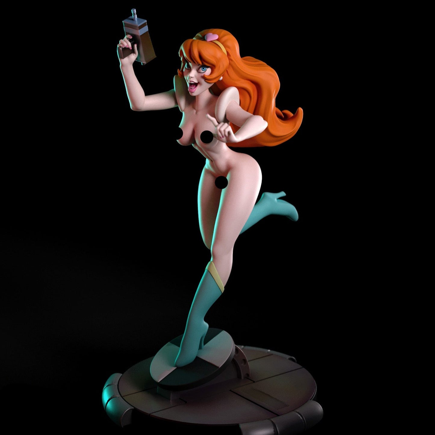 Space Cadet Adult Pinup 3D Resin Figurine Model