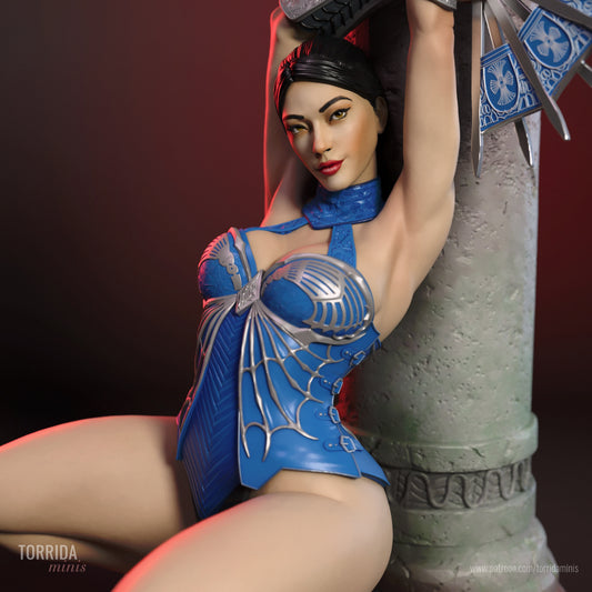 Princess Fighter Pinup Adult 3D Resin Figurine Model Kit
