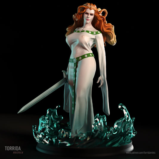 Lady of the Lake Adult Pinup 3d Resin Model Kit