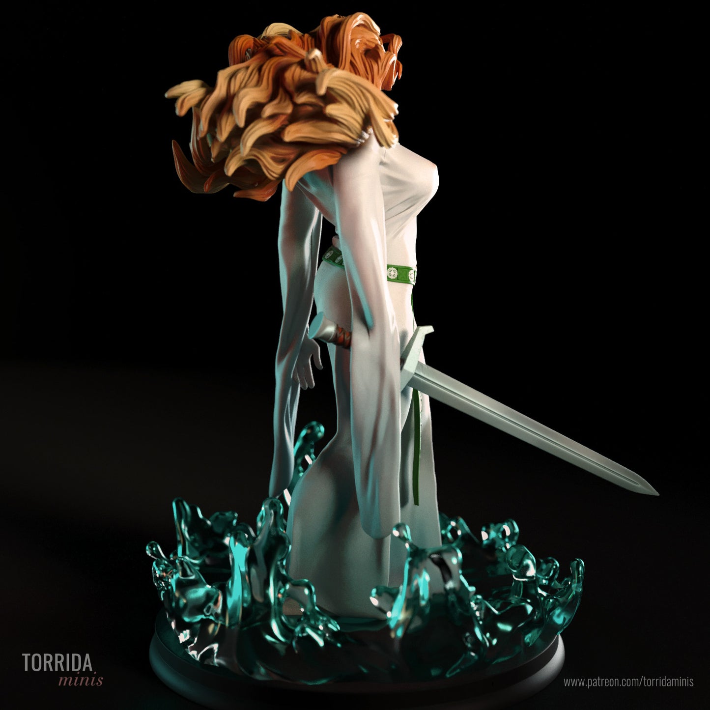 Lady of the Lake Adult Pinup 3d Resin Model Kit