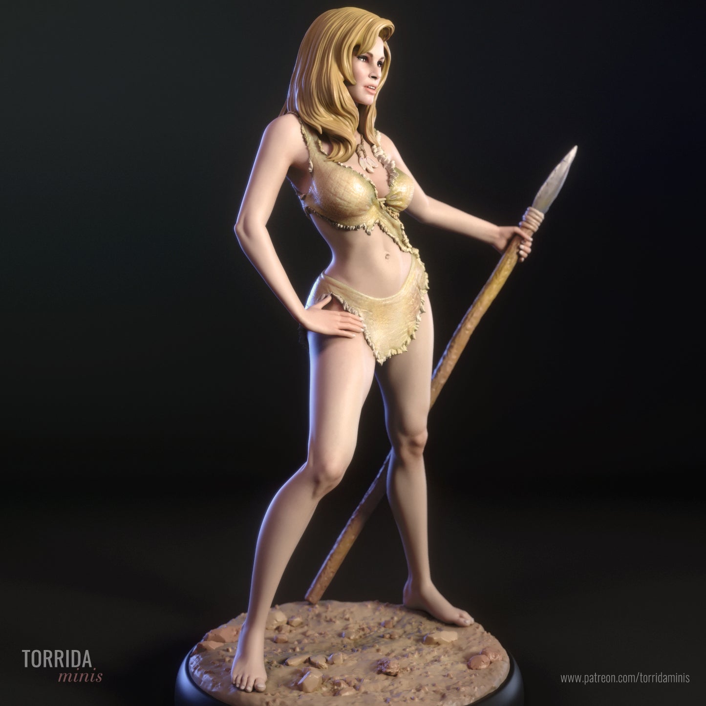 Huntress Pinup Adult 3D Resin Figurine Model Kit