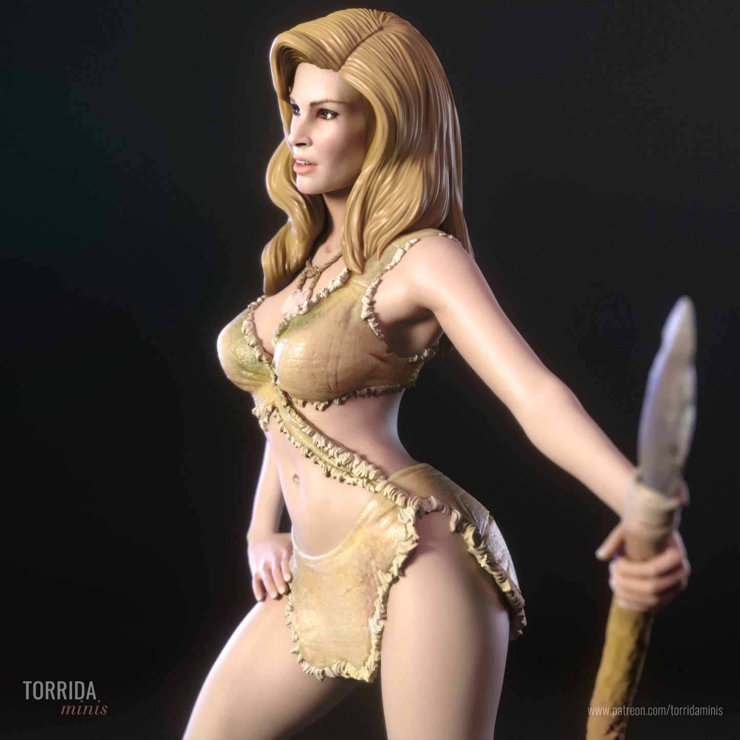 Huntress Pinup Adult 3D Resin Figurine Model Kit