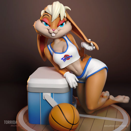 Basketball Starlette Pinup Adult 3D Resin Figurine Model Kit