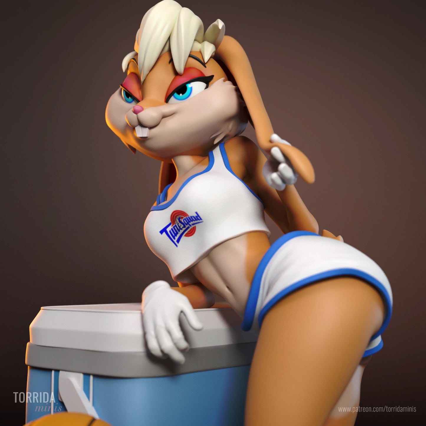 Basketball Starlette Pinup Adult 3D Resin Figurine Model Kit
