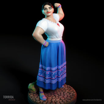 Strong Woman Adult Pinup 3d Resin Model Kit