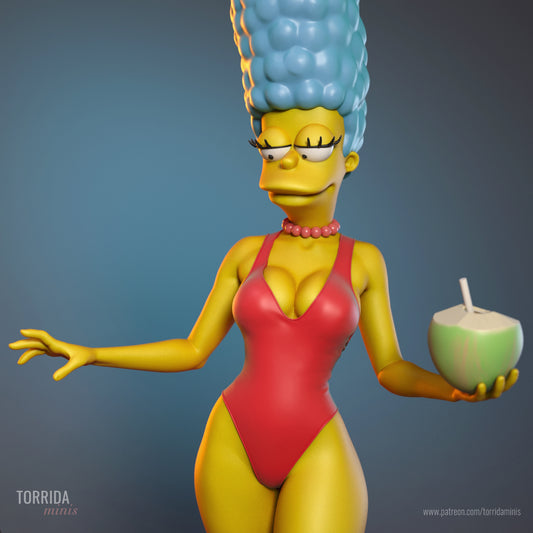 Board Housewives Pinup Adult 3D ABS Resin Figurine Model Kit