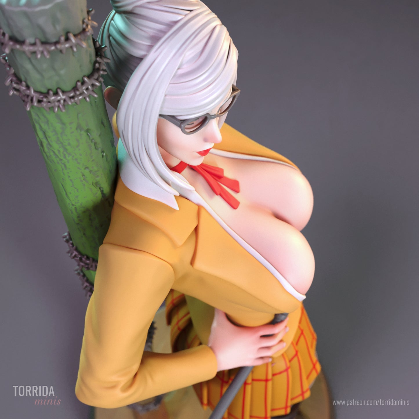Prison Teacher Pinup Adult 3D Resin Figurine Model Kit
