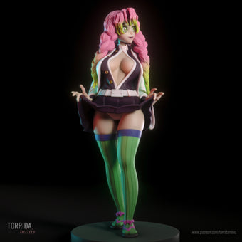 Demon Combatant Adult 3D Resin Figurine Model Kit