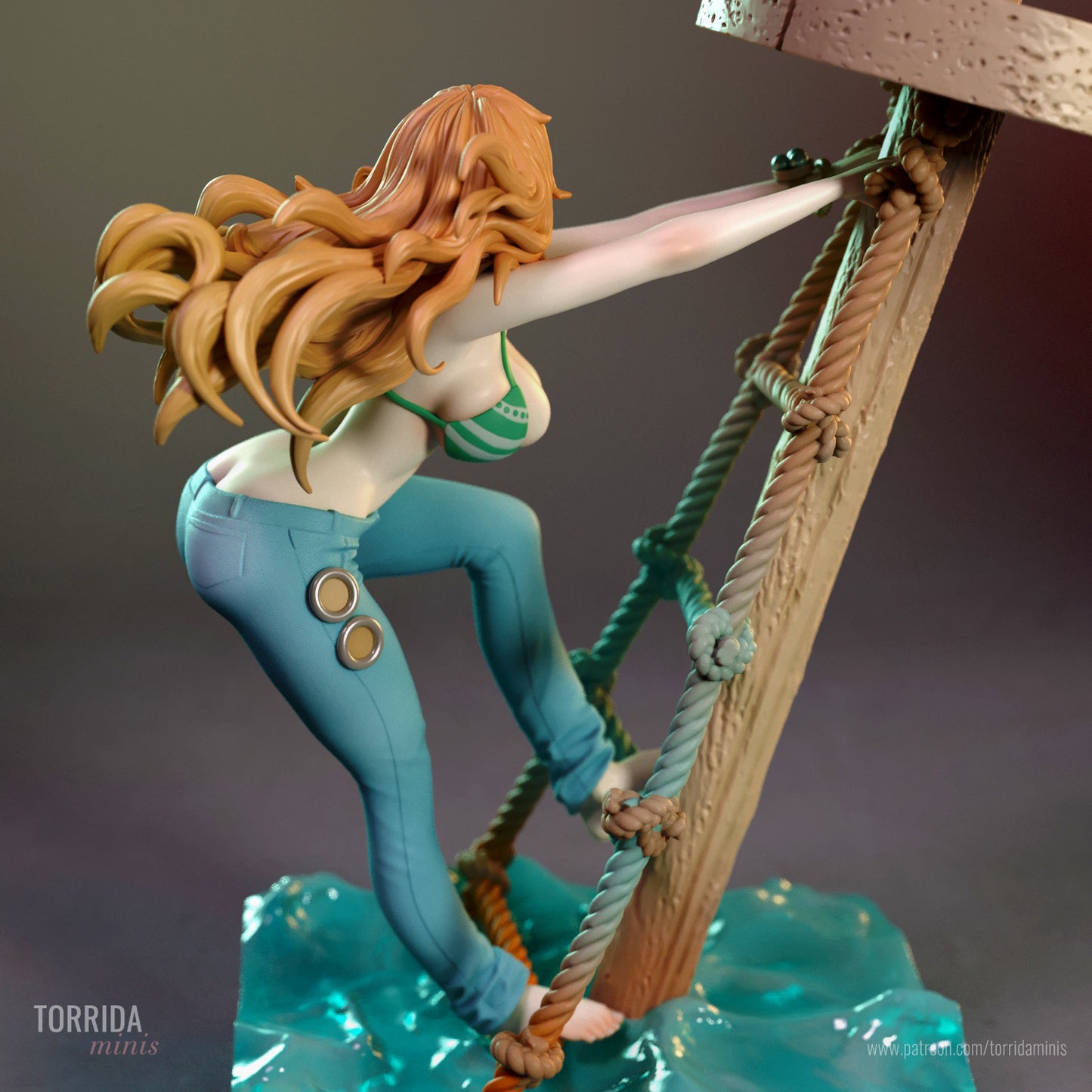 Treasure Hunter Adult 3D Resin Figurine Model Kit