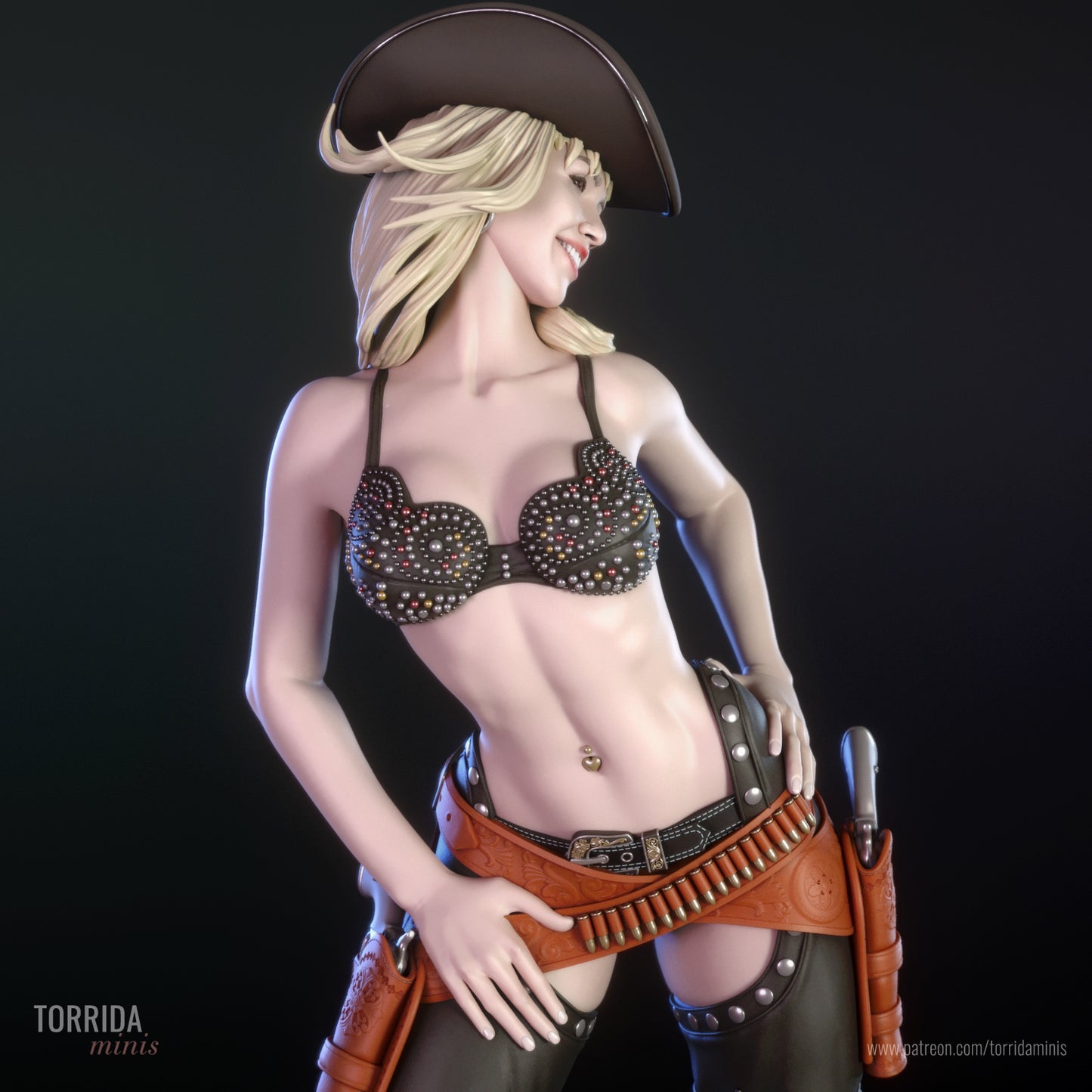 Stripper Pinup Adult 3D Resin Figurine Model Kit