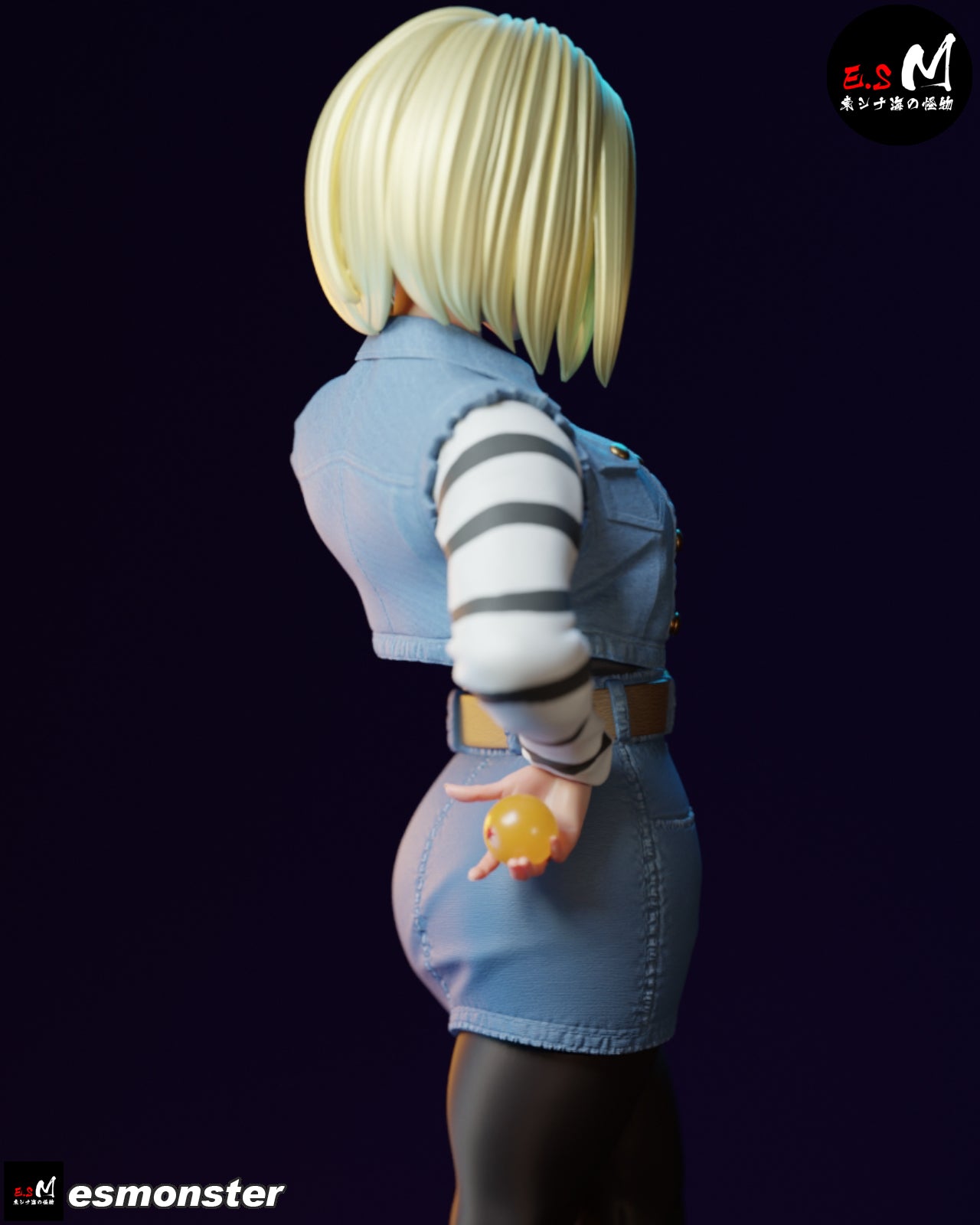 Android Fighter Adult Pinup 3D Resin Model