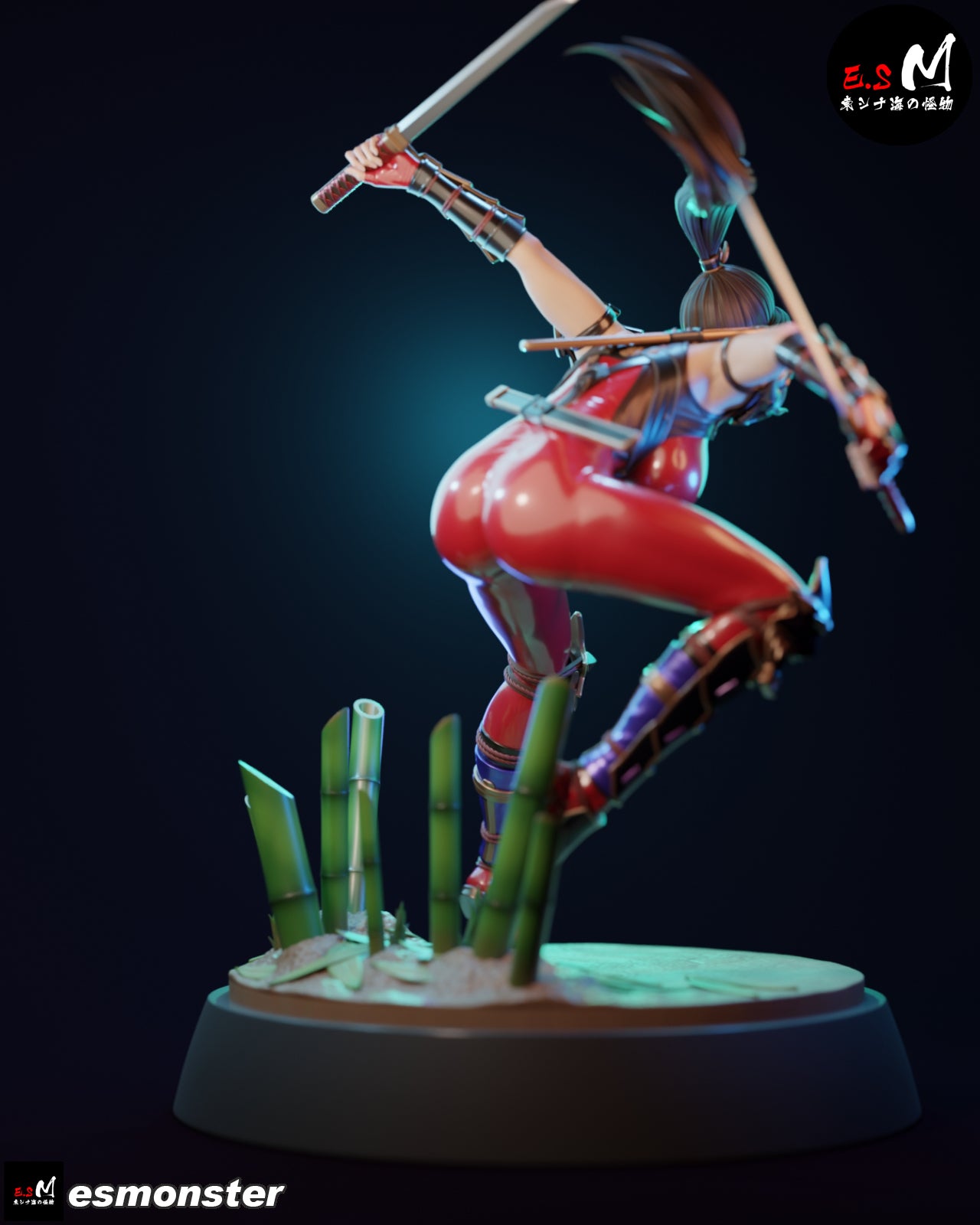 Ninja Warrior Adult Pinup 3D Resin Model