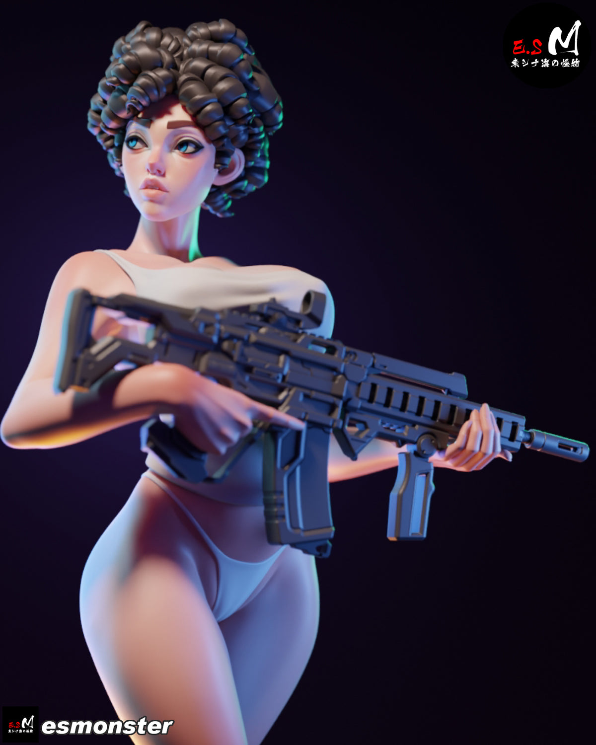Cargo Survivor Adult Pinup 3D ABS Resin Model