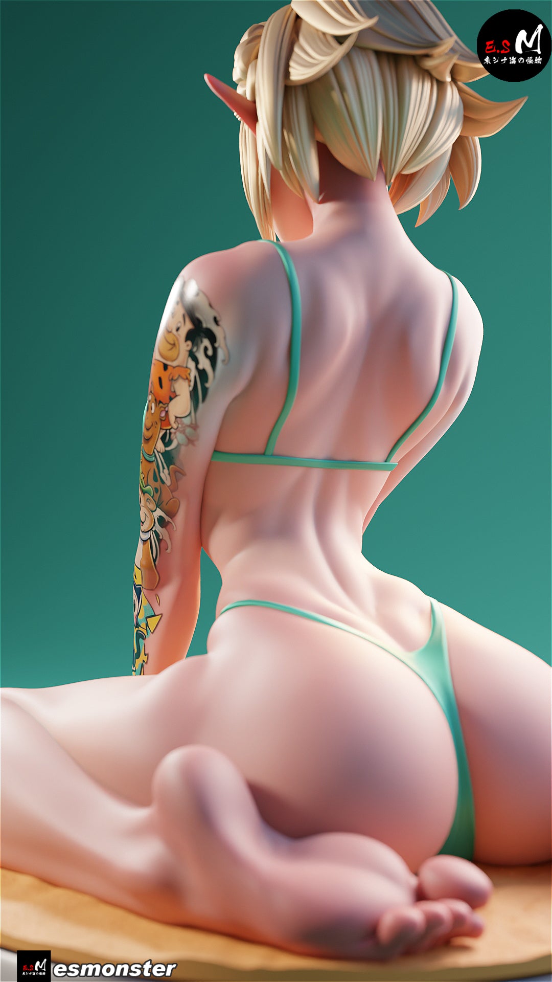 Sun Touched Iconic Heroine Adult Pinup 3D Resin Model