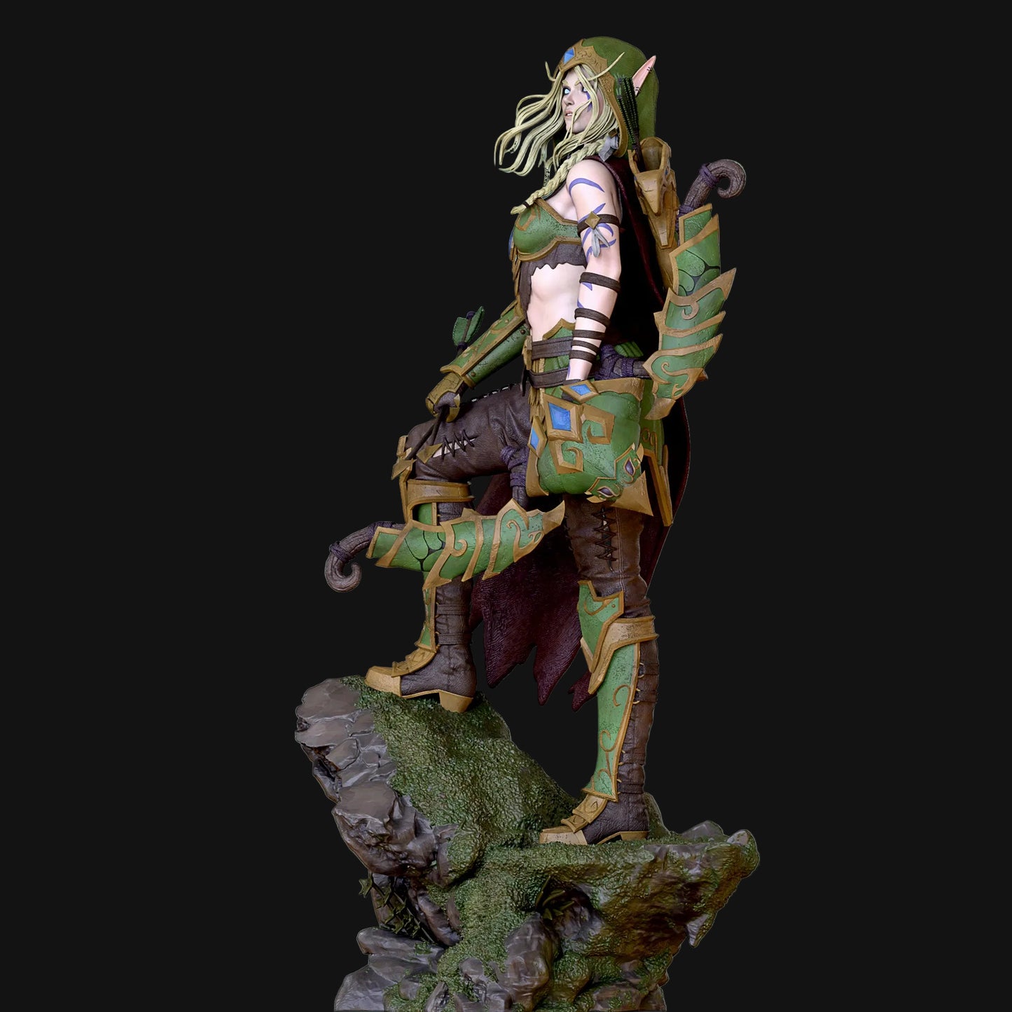 Elf Hunter Pinup Adult 3D Resin Figurine Model Kit